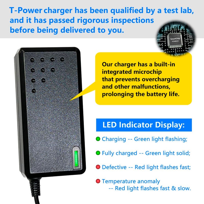 T POWER شاحن T-Power 29.4V لجهاز LG CordZero A9 Cord Zero A 9 Stick A907GMS A905RM A908VMR A906SM A927KGMS مكنسة كهربائية A9579 A948 A9479S PN: ADC-30FSA-30 29430EPCU 29430EPG محول طاقة - Image 2